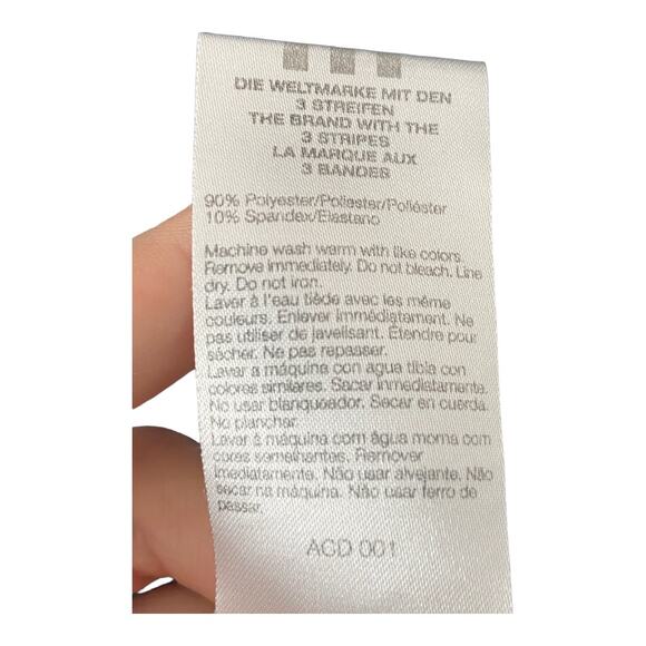 Adidas Logo Detail High Neck Full-Zip Sweatshirt Black Size Medium - Picture 3 of 7